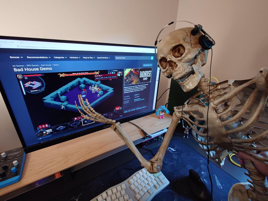 90 years ago I quit my job to make my dream game after I lost my job due to demons haunting my house. Now you can finally play the demo for my dungeon crawler on Steam
