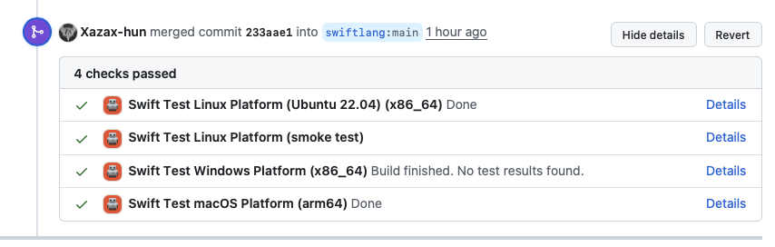 Another day, another Swift compiler PR merged!