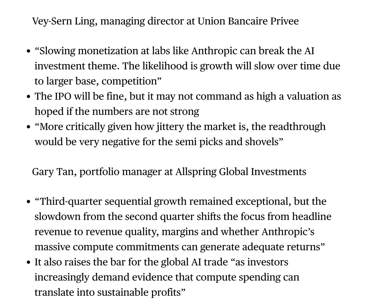 Bloomberg: A jittery market reads Anthropic’s slower growth as bad news for the chips and servers behind AI.