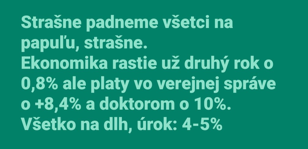 lepšie by to ani @BratBranko nenapísal