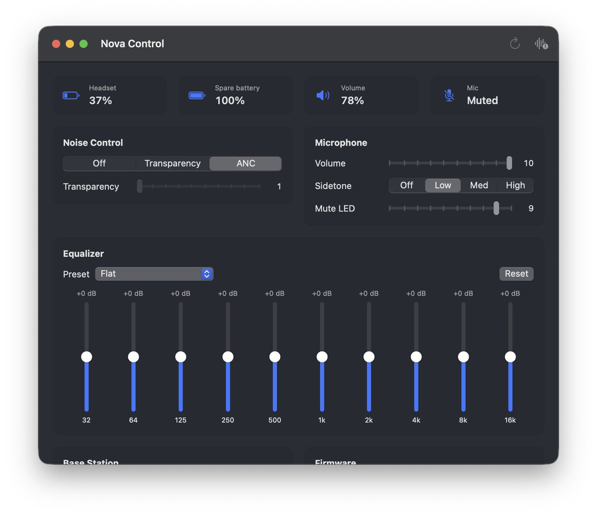 my dumb nova wireless headphones needed rosetta to run on mac so my broski in christ opus wrote a native app instead 💀
