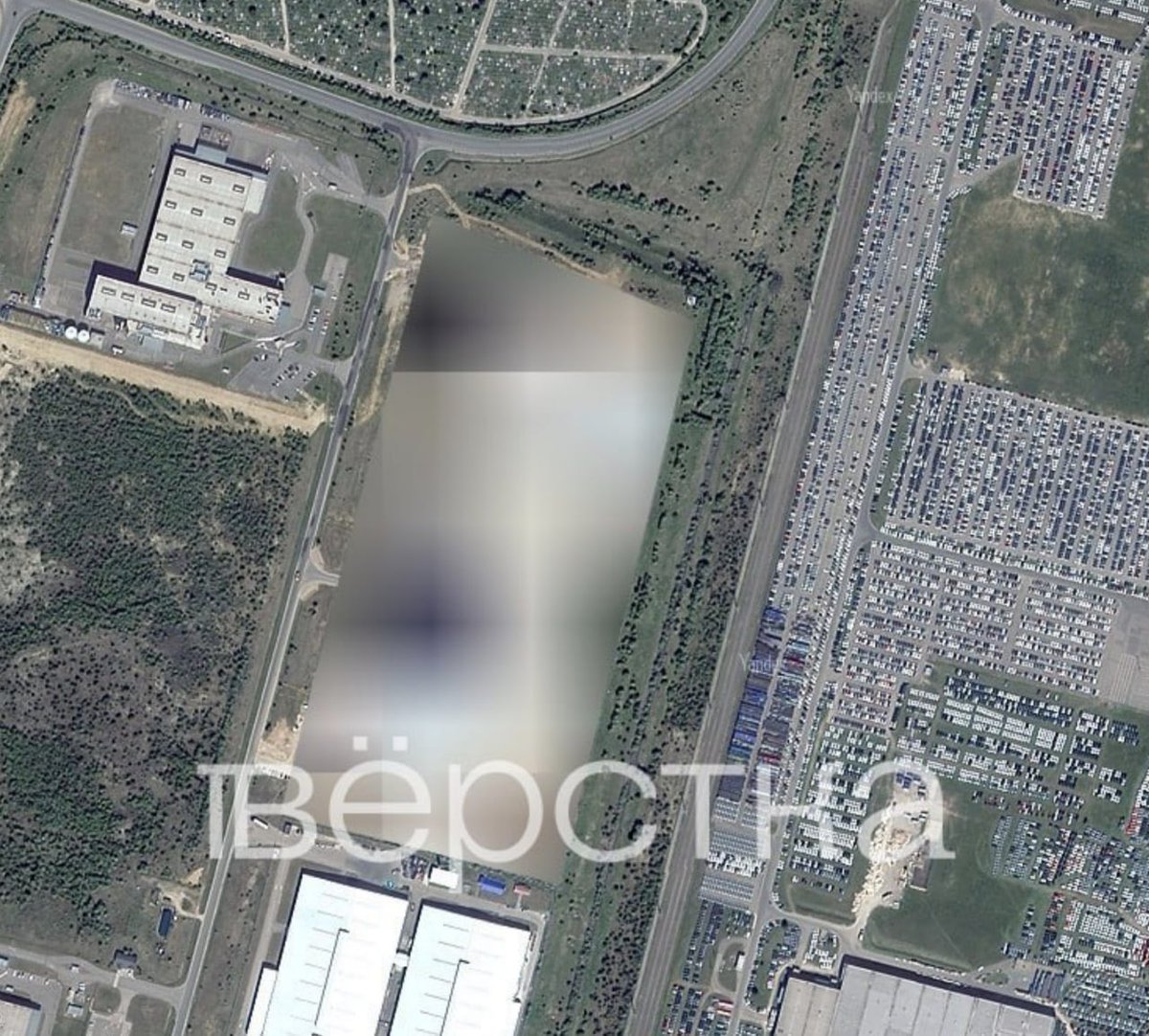 😅 Yandex has blurred all four of its data centers on maps.